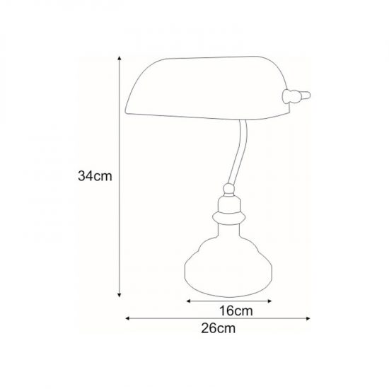 Lampka biurkowa K-8042 z serii BANK