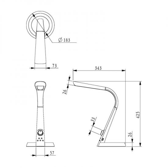 Lampka biurkowa K-BL1063 z serii BERKANE