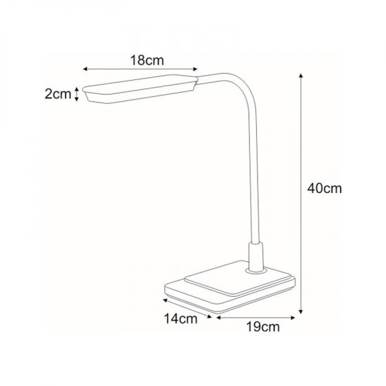 Lampka biurkowa K-BL1027 biała z serii IKA