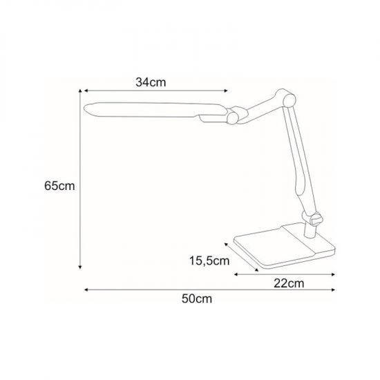 Lampka biurkowa K-BL1207 biała z serii MICA