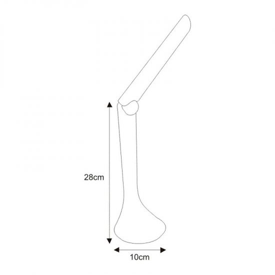 Lampka biurkowa K-MT-205 biała z serii ASTON