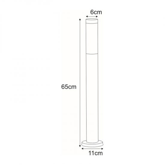 Niska zewnętrzna lampa stojąca K-LP231-650 z serii ANICA