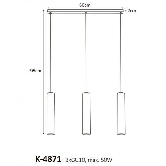 Żyrandol K-4871 z serii ASTINA