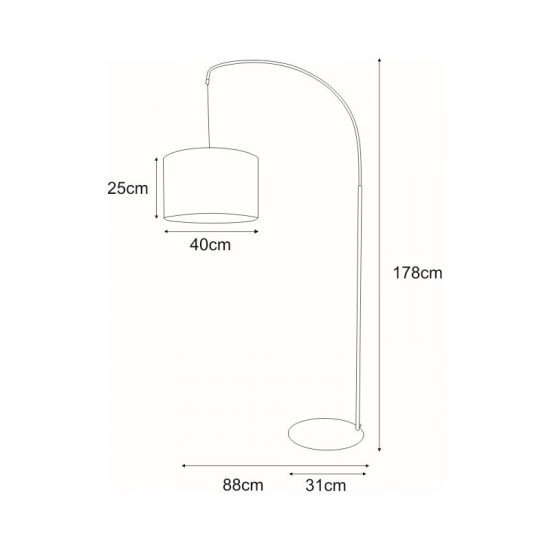 Lampa podłogowa K-4184 z serii MASTER