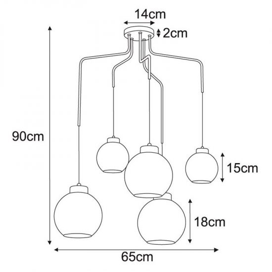 Lampa wisząca K-4875 z serii HORIK