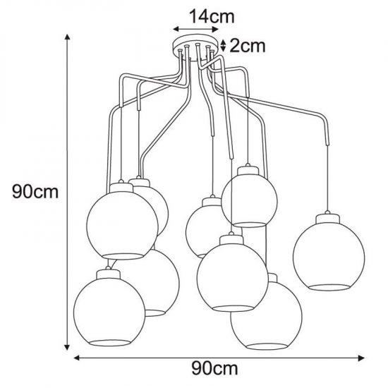 Lampa wisząca K-4876 z serii HORIK