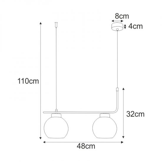 Lampa wisząca K-4880 z serii TORVI