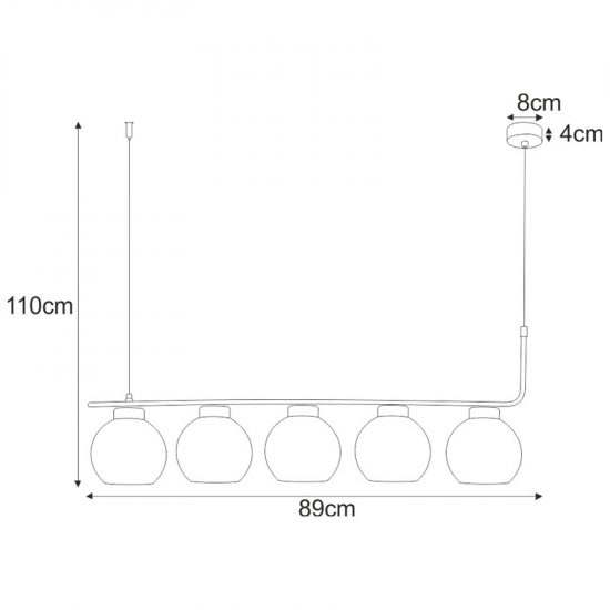 Lampa wisząca K-4882 z serii TORVI