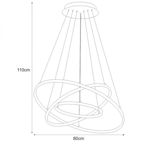 Lampa wisząca K-8151 z serii DIEGO BLACK