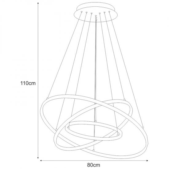 Lampa wisząca K-8153 z serii DIEGO GOLD