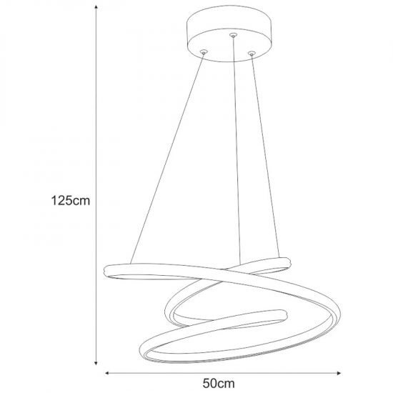 Lampa wisząca K-8154 z serii BRIDA