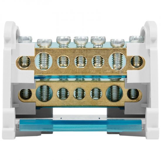Blok rozdzielczy mostek łączeniowy 14 zacisków 2x7