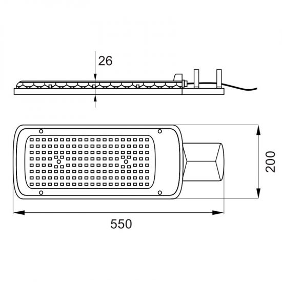 Lampa oprawa uliczna parkingowa LED Loper 2 150W 4K IP65