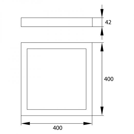 Panel LED natynkowy 40x40 DENAR BLD 32W 4K