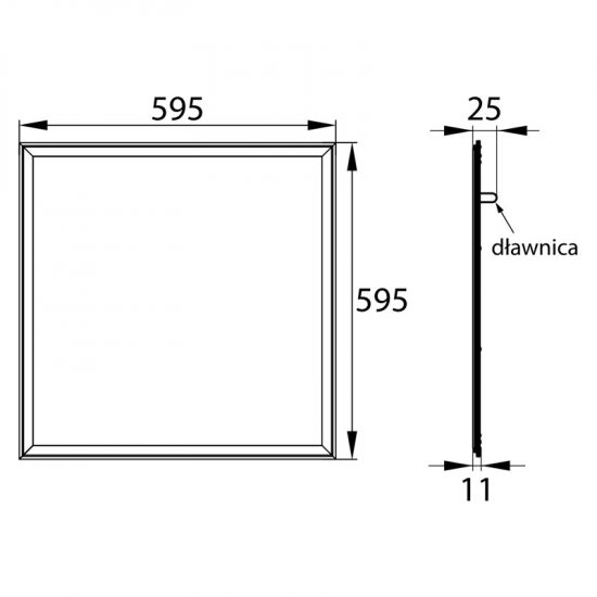 Panel LED 60x60 NEMO PLN 40W 4K 4400LM IP65