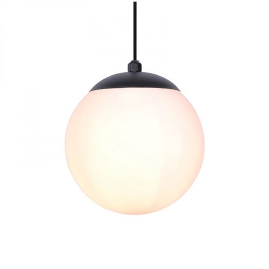 Lampa wisząca z białym matowym kloszem 14 cm K-4920 z serii SAVOY