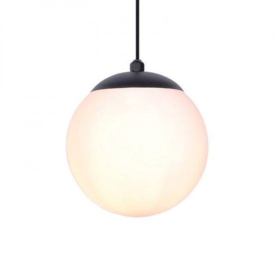 Lampa wisząca z białym matowym kloszem 16 cm K-4921 z serii SAVOY