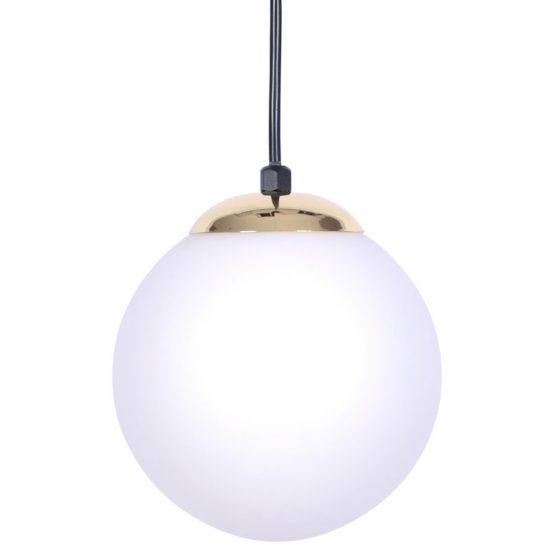 Lampa wisząca z białym matowym kloszem 14 cm K-4910 z serii ISLA