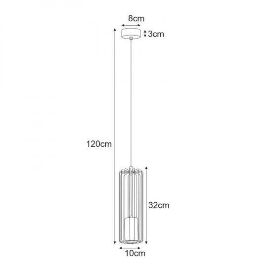 Żyrandol lampa sufitowa K-4930 z serii FALCON